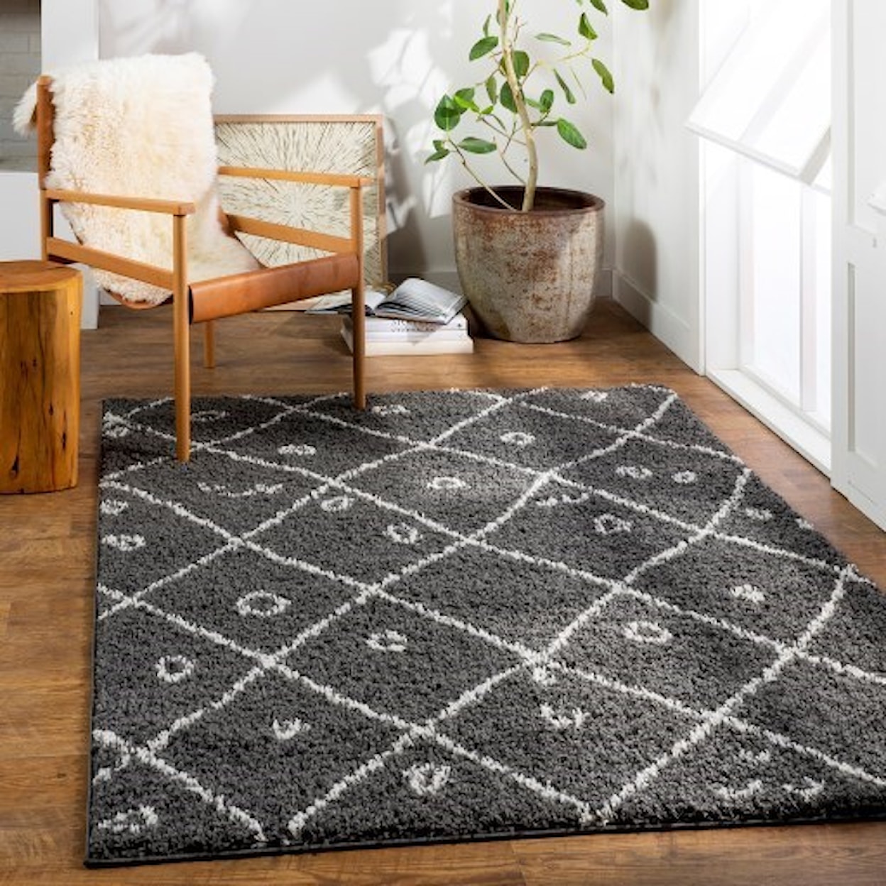 Surya Taza shag TZS-2319 5'2" x 7' Rug