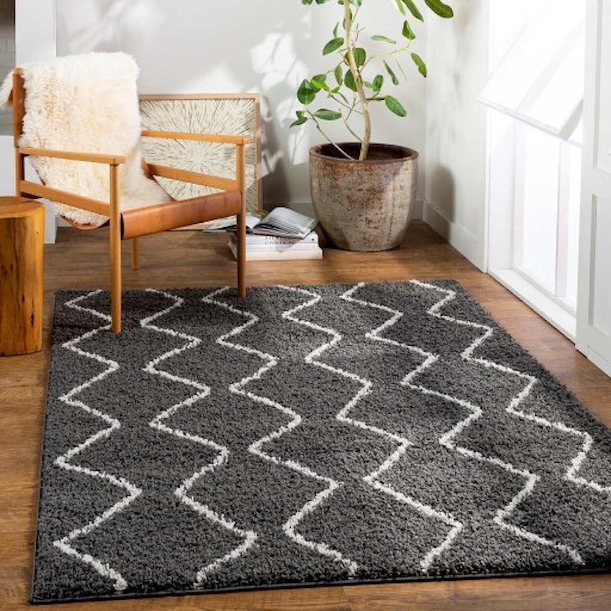 Surya Taza shag TZS-2325 6'7" x 9' Rug