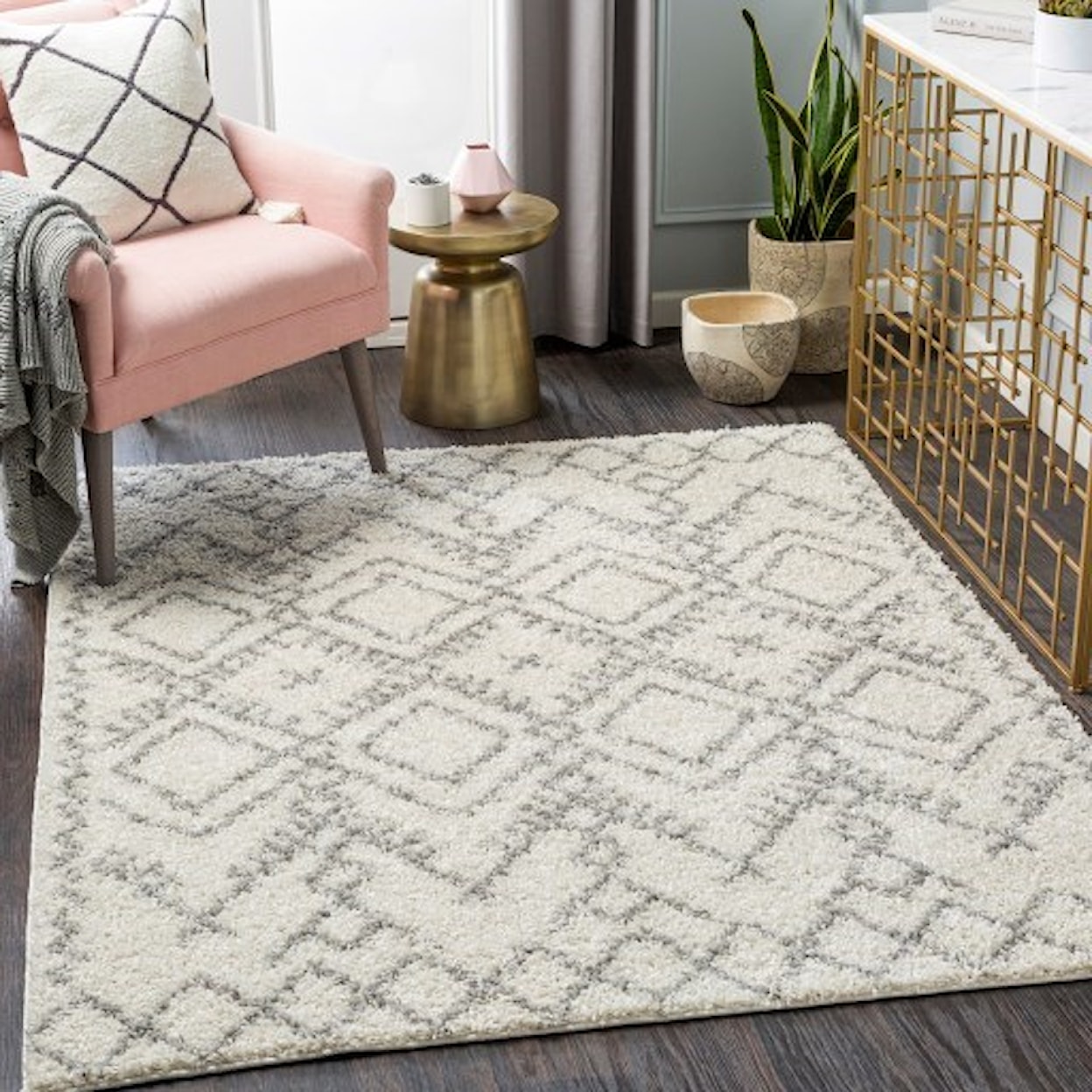 Surya Taza shag TZS-2326 5'2" x 7' Rug