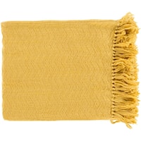 Bright Yellow Throw Blanket