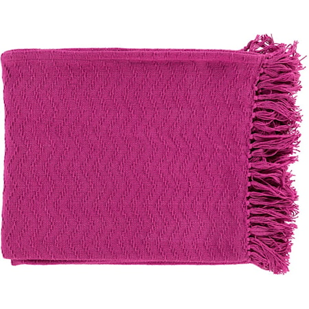 Bright Pink Throw Blanket