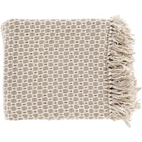 Tan and Blush Throw Blanket