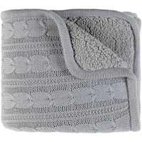 Silver Gray Throw Blanket