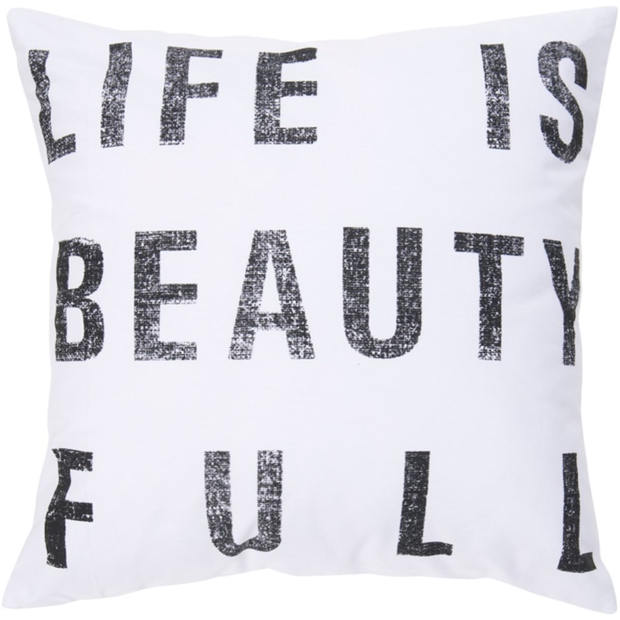 Surya Typography Pillow