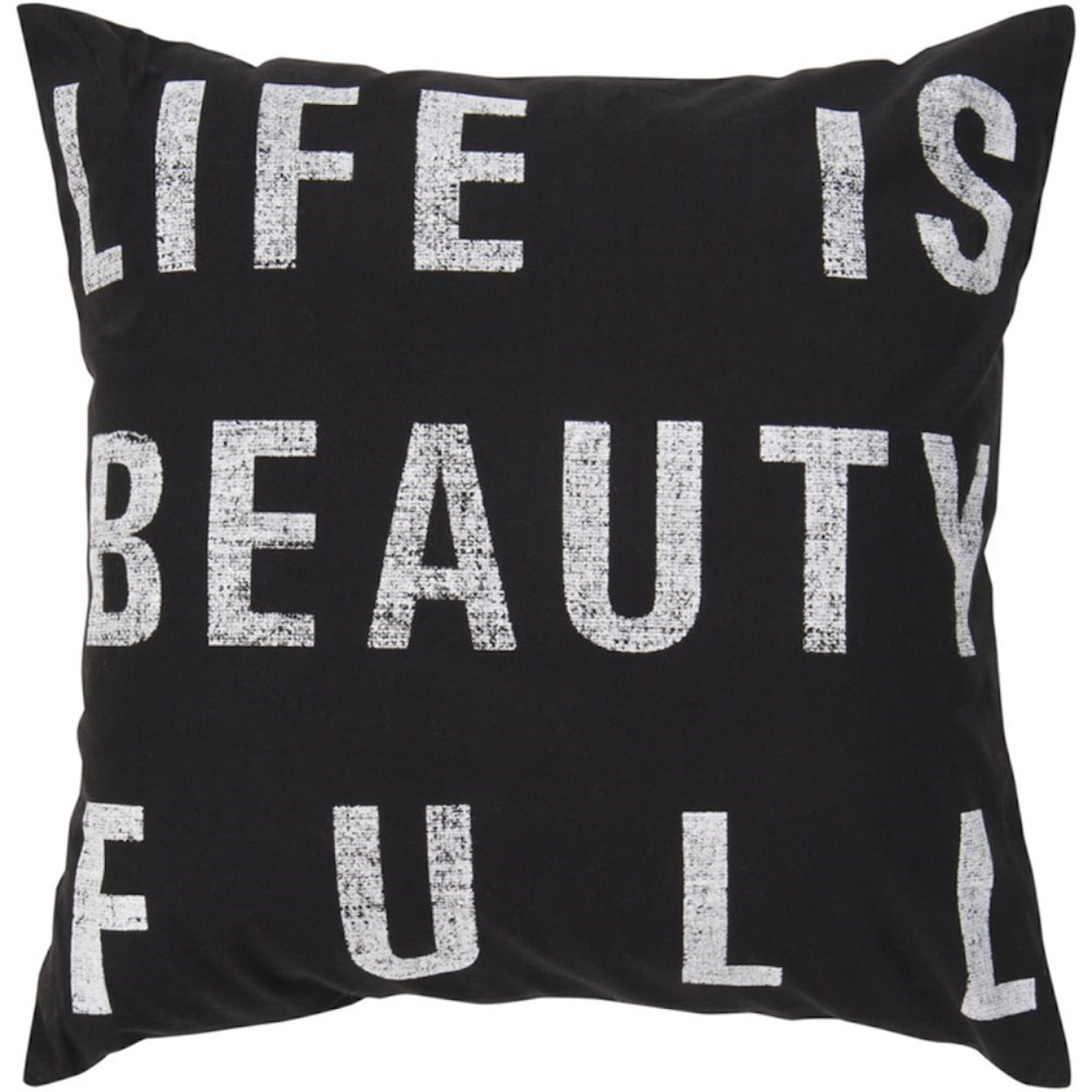 Surya Typography Pillow
