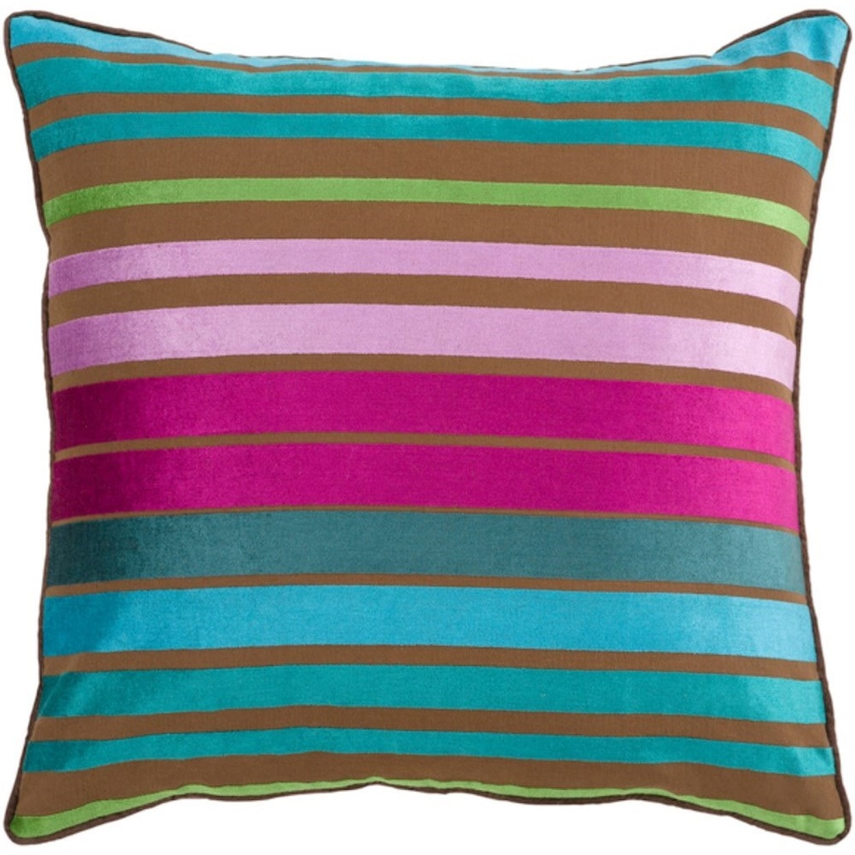 Surya Velvet Stripe Pillow