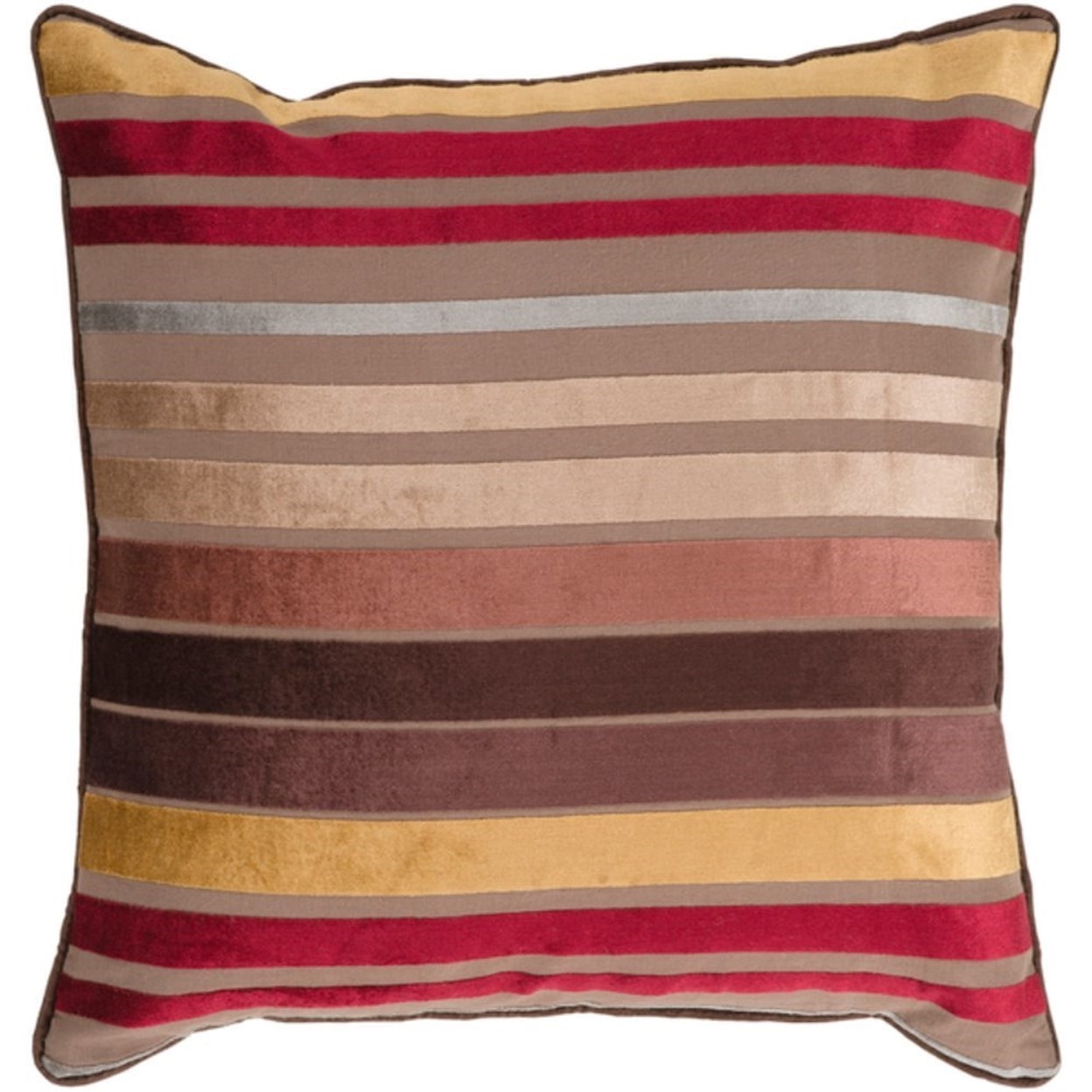 Surya Velvet Stripe Pillow