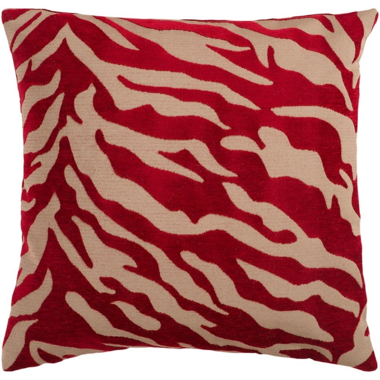Surya Velvet Zebra Pillow