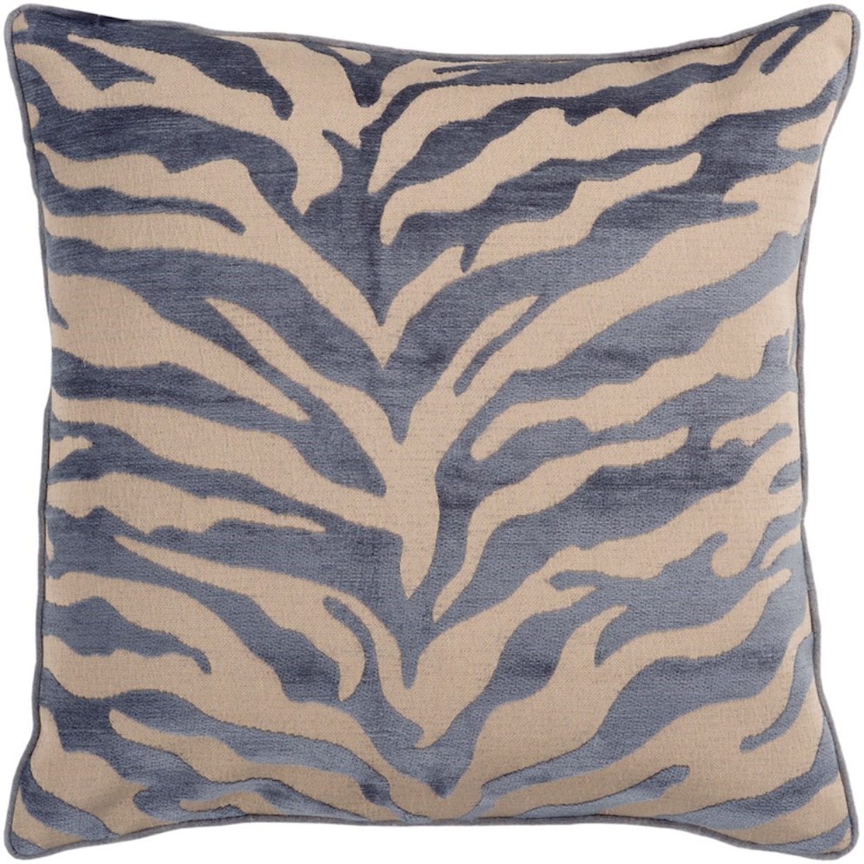 Surya Velvet Zebra Pillow