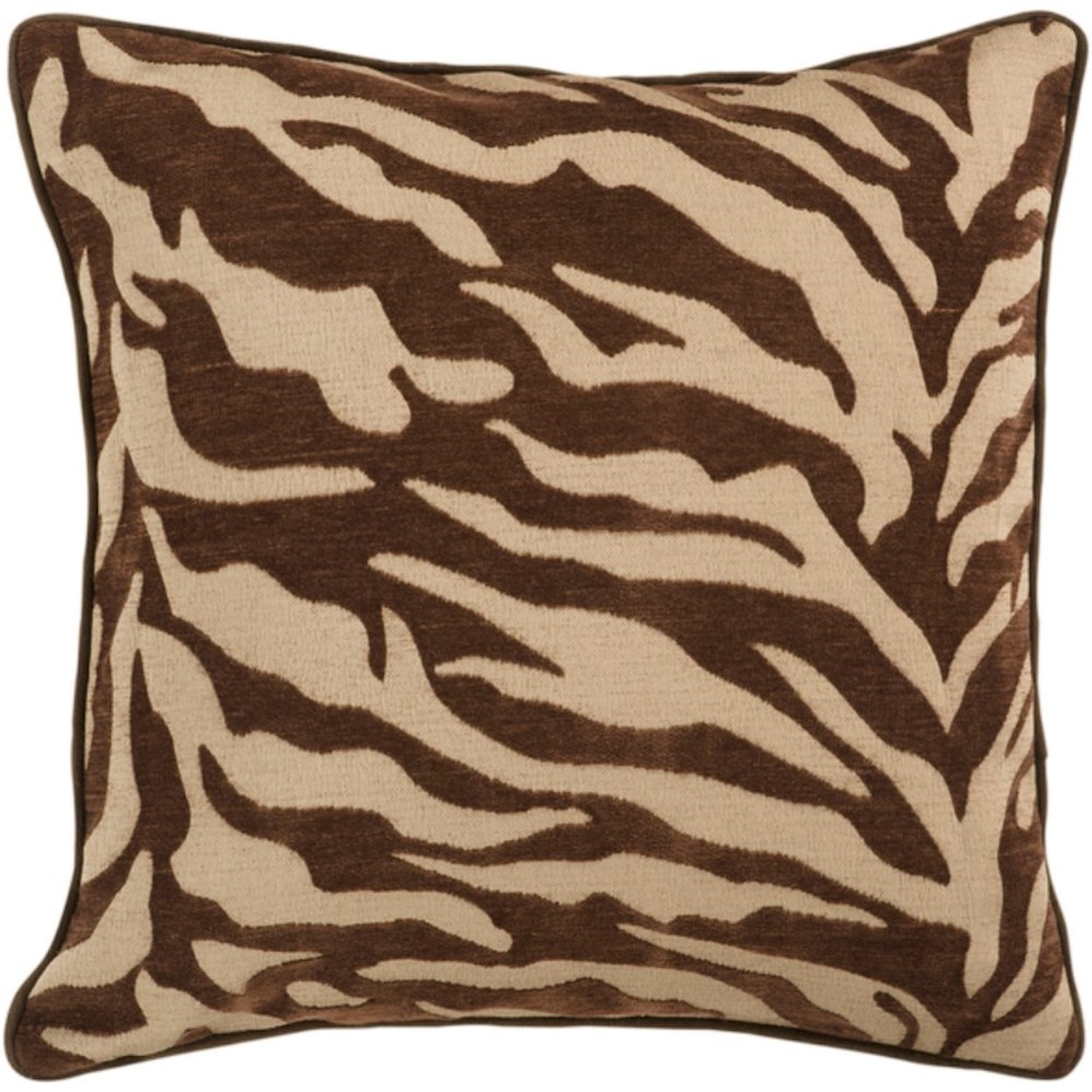 Surya Velvet Zebra Pillow