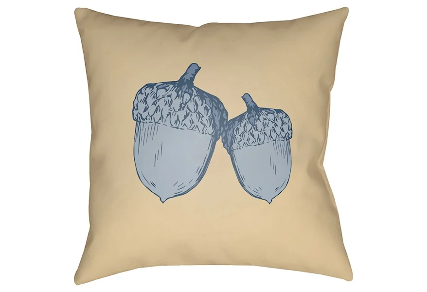 Acorn 18 x 18 x 4 Polyester Throw Pillow by Surya at Jacksonville Furniture Mart