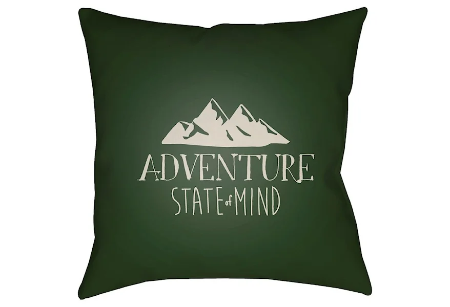 Adventure III 18 x 18 x 4 Polyester Throw Pillow by Surya at Dream Home Interiors