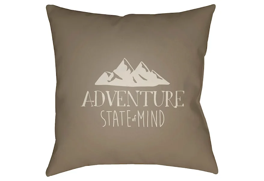Adventure III 20 x 20 x 4 Polyester Throw Pillow by Surya at Wayside Furniture & Mattress