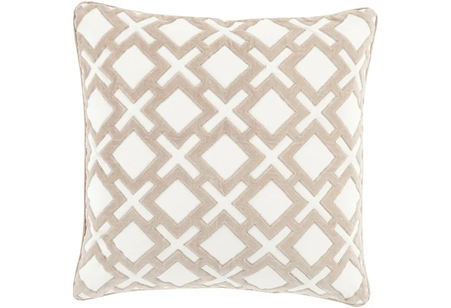 Alexandria 18 x 18 x 4 Down Throw Pillow by Surya at Jacksonville Furniture Mart