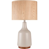 Gray Contemporary Table Lamp