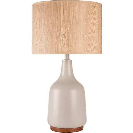 Gray Contemporary Table Lamp