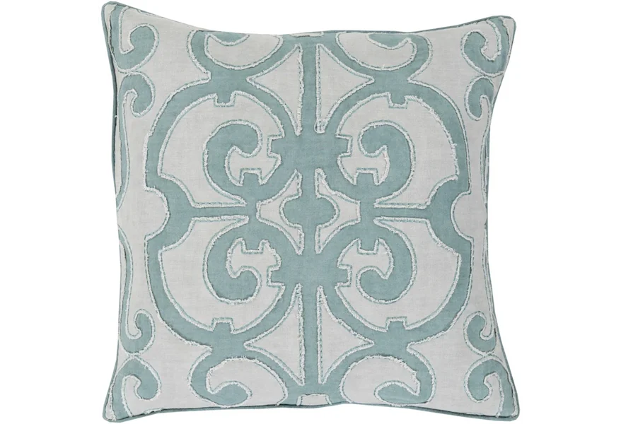 Amelia 20 x 20 x 4 Down Throw Pillow by Surya at Jacksonville Furniture Mart
