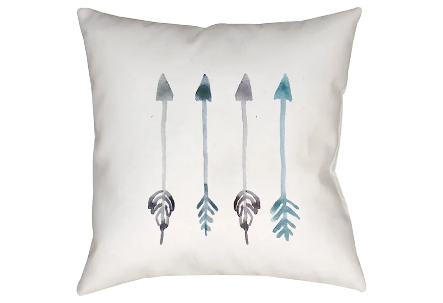Arrows 20 x 20 x 4 Polyester Throw Pillow by Surya at Wayside Furniture & Mattress