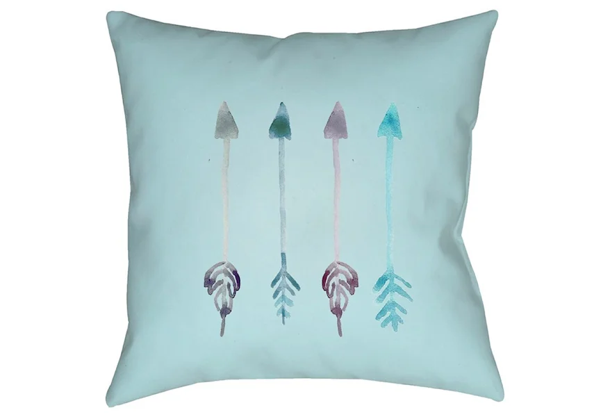 Arrows 18 x 18 x 4 Polyester Throw Pillow by Surya at Jacksonville Furniture Mart