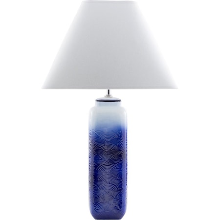 Ombre Blue Modern Table Lamp