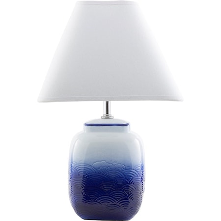 Ombre Blue Modern Table Lamp