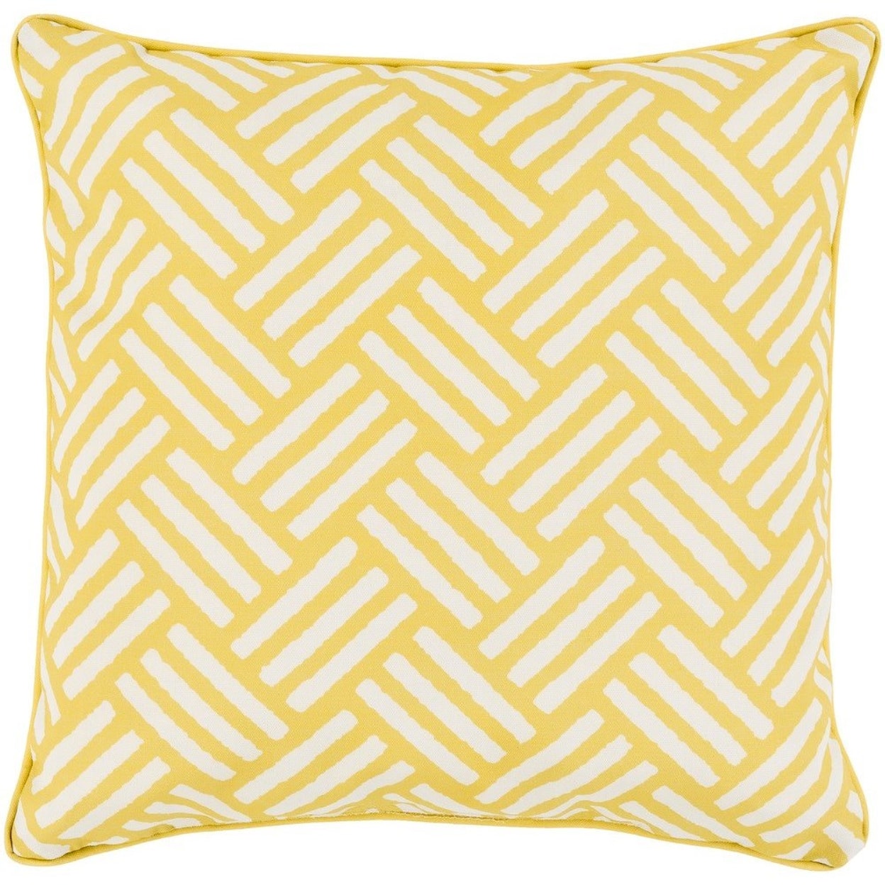 Surya Basketweave 20 x 20 x 4 Polyester Throw Pillow