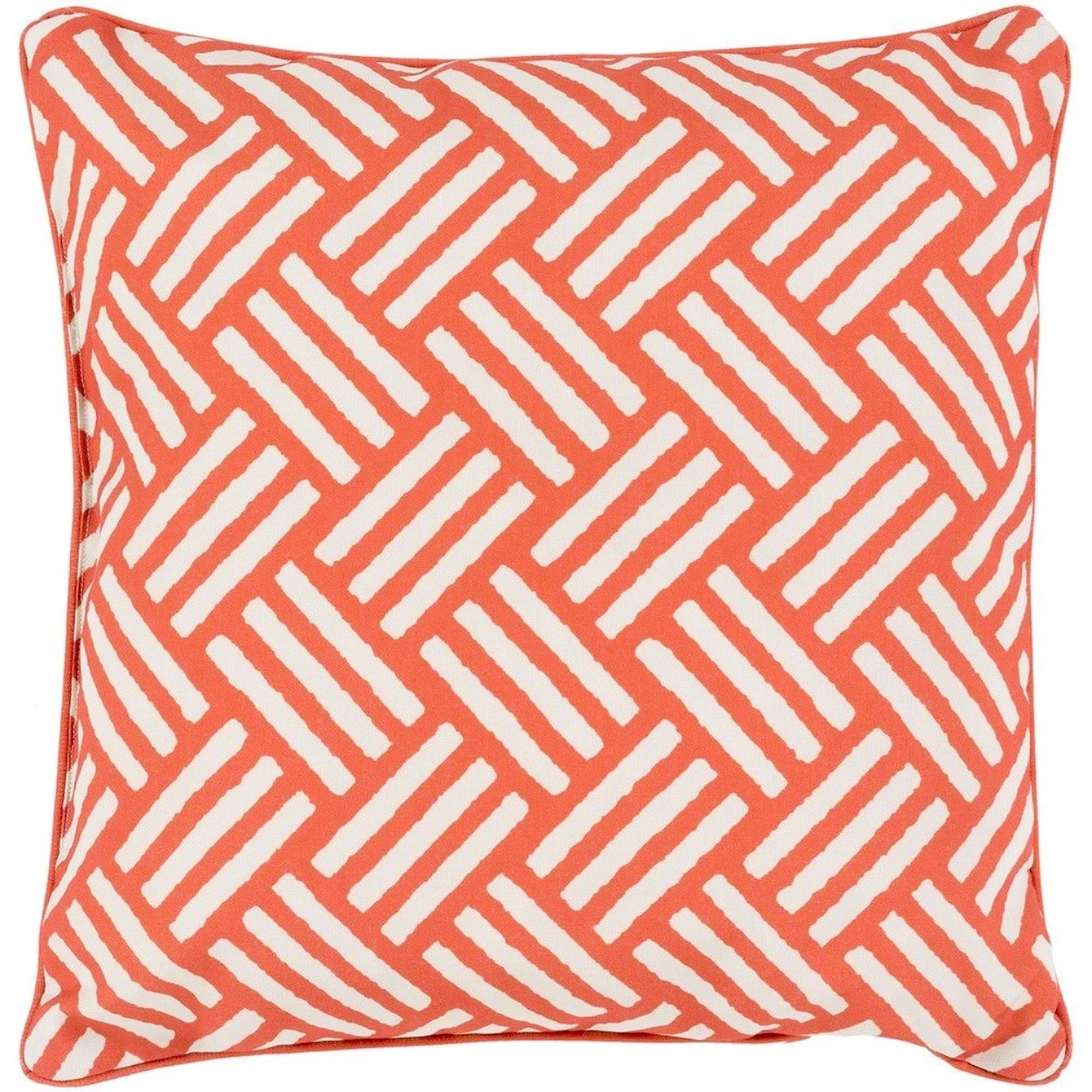 Surya Basketweave 16 x 16 x 4 Polyester Throw Pillow