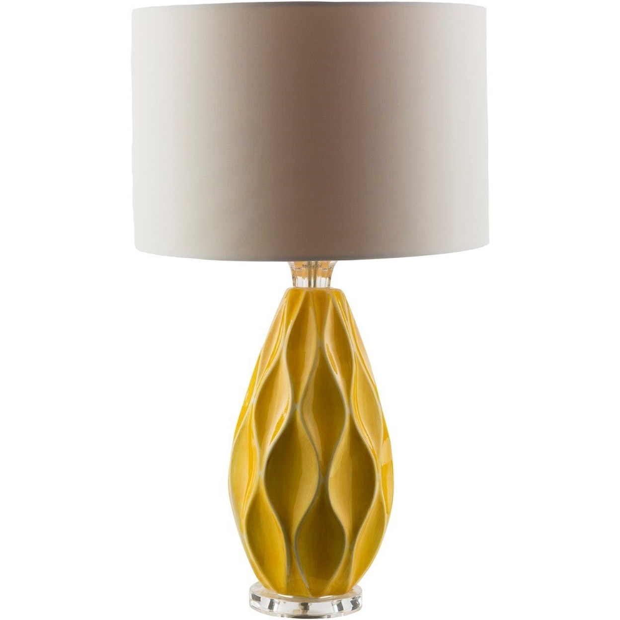 Surya Bethany Yellow Modern Table Lamp