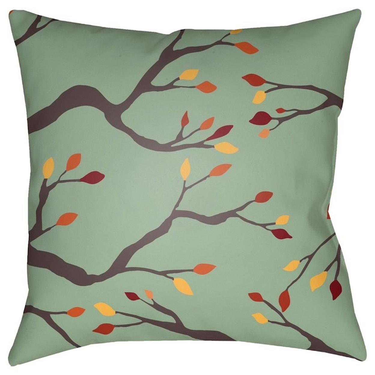 Surya Branches 20 x 20 x 4 Polyester Throw Pillow