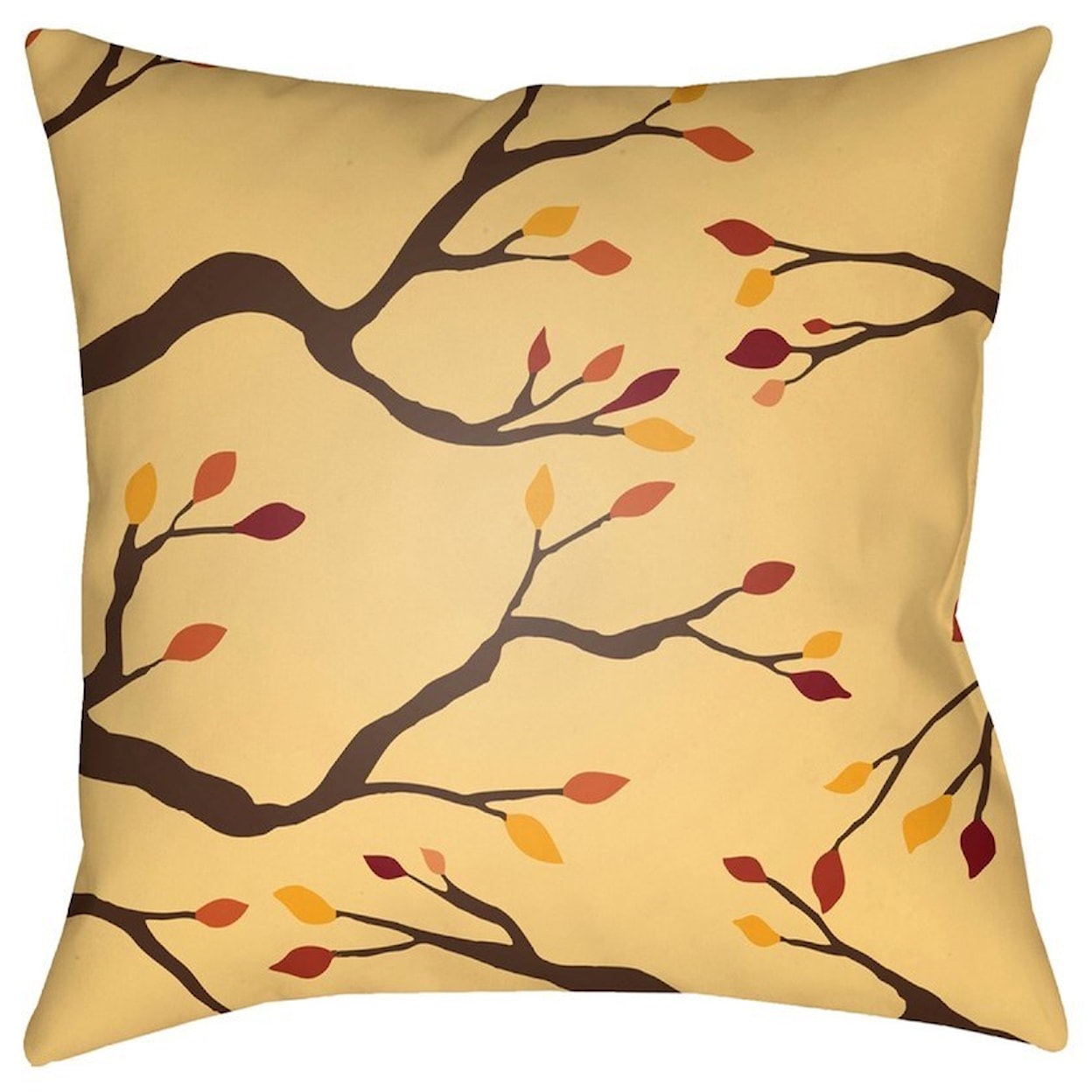 Surya Branches 18 x 18 x 4 Polyester Throw Pillow