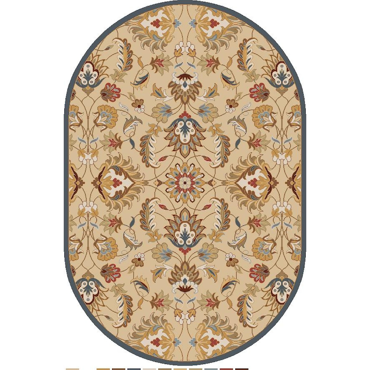 Surya Caesar 6' x 9' Oval