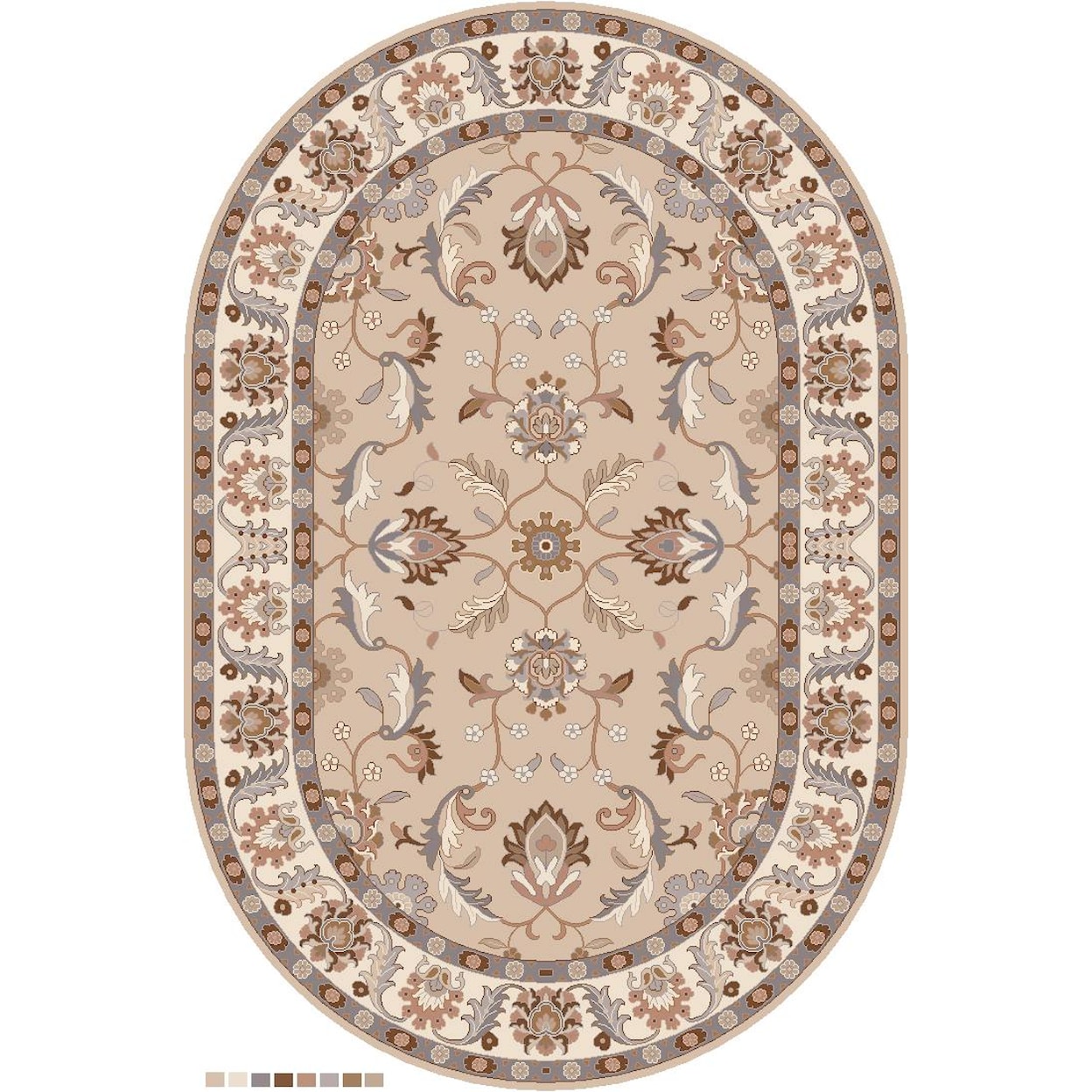 Surya Caesar 6' x 9' Oval