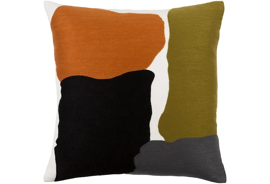 Charade 18 x 18 x 4 Down Throw Pillow by Ruby-Gordon Accents at Ruby Gordon Home