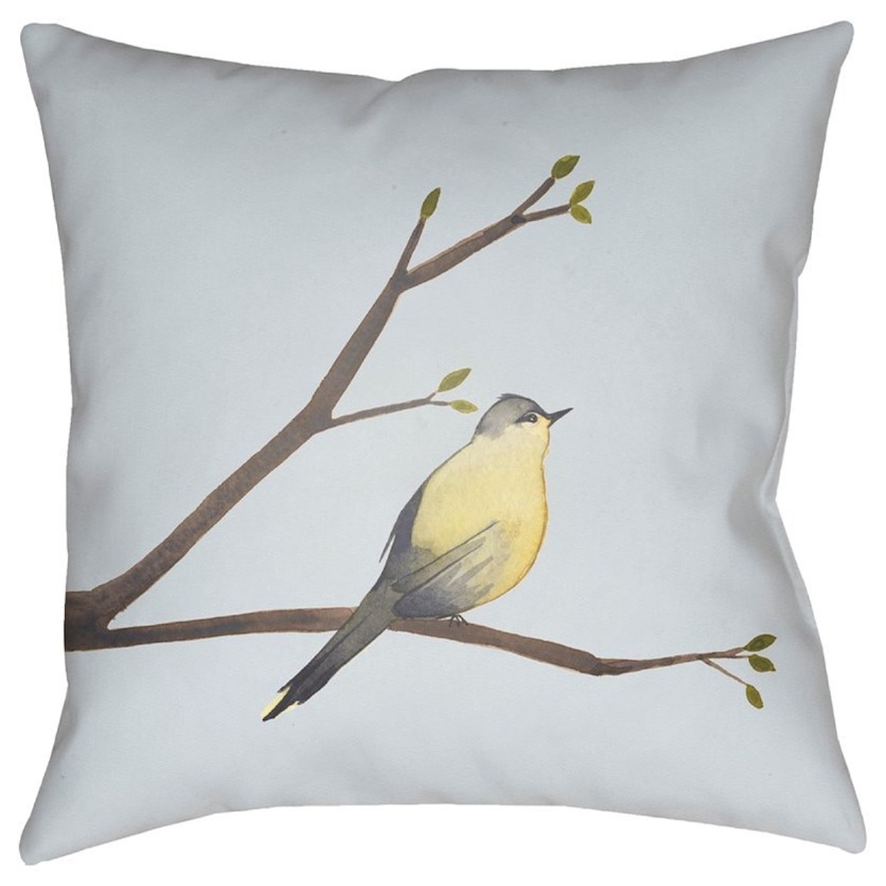 Surya Chickadee 20 x 20 x 4 Polyester Throw Pillow