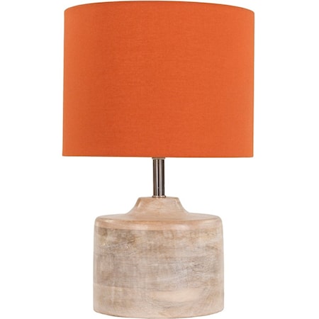 Natural Finish Contemporary Table Lamp