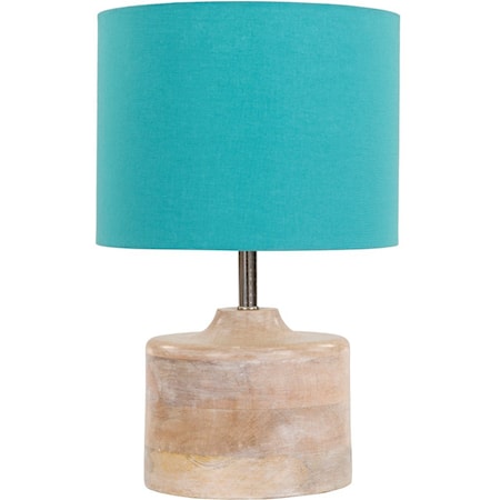 Natural Finish Contemporary Table Lamp