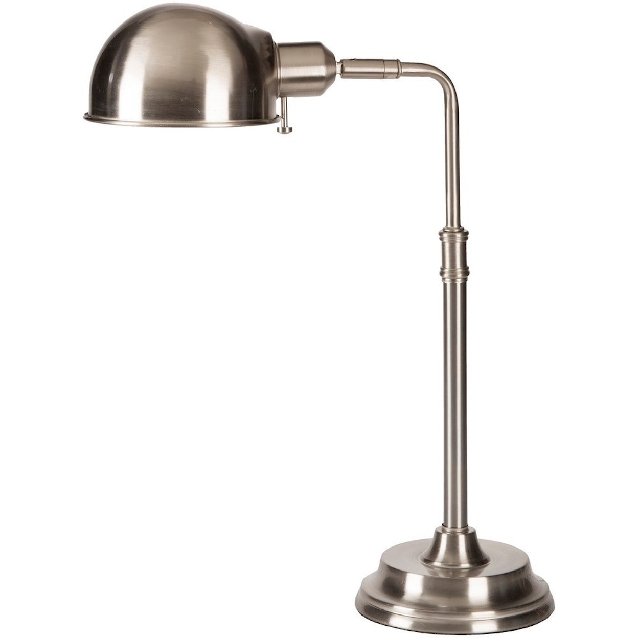 Surya Colton Brushed Steel Industrial Table Lamp