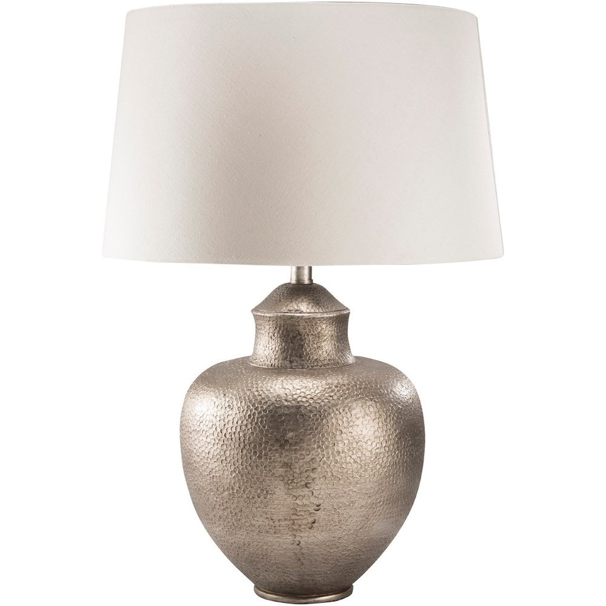 Carolina Rugs Cooper Antiqued Silvertone Global Table Lamp
