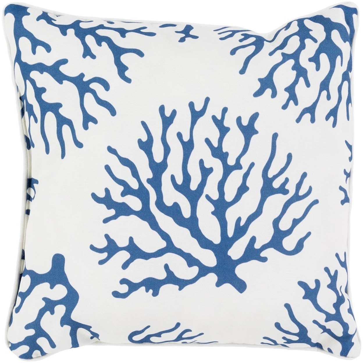 Surya Coral 16 x 16 x 4 Polyester Throw Pillow