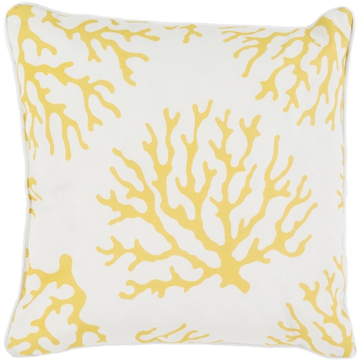 Surya Coral 20 x 20 x 4 Polyester Throw Pillow