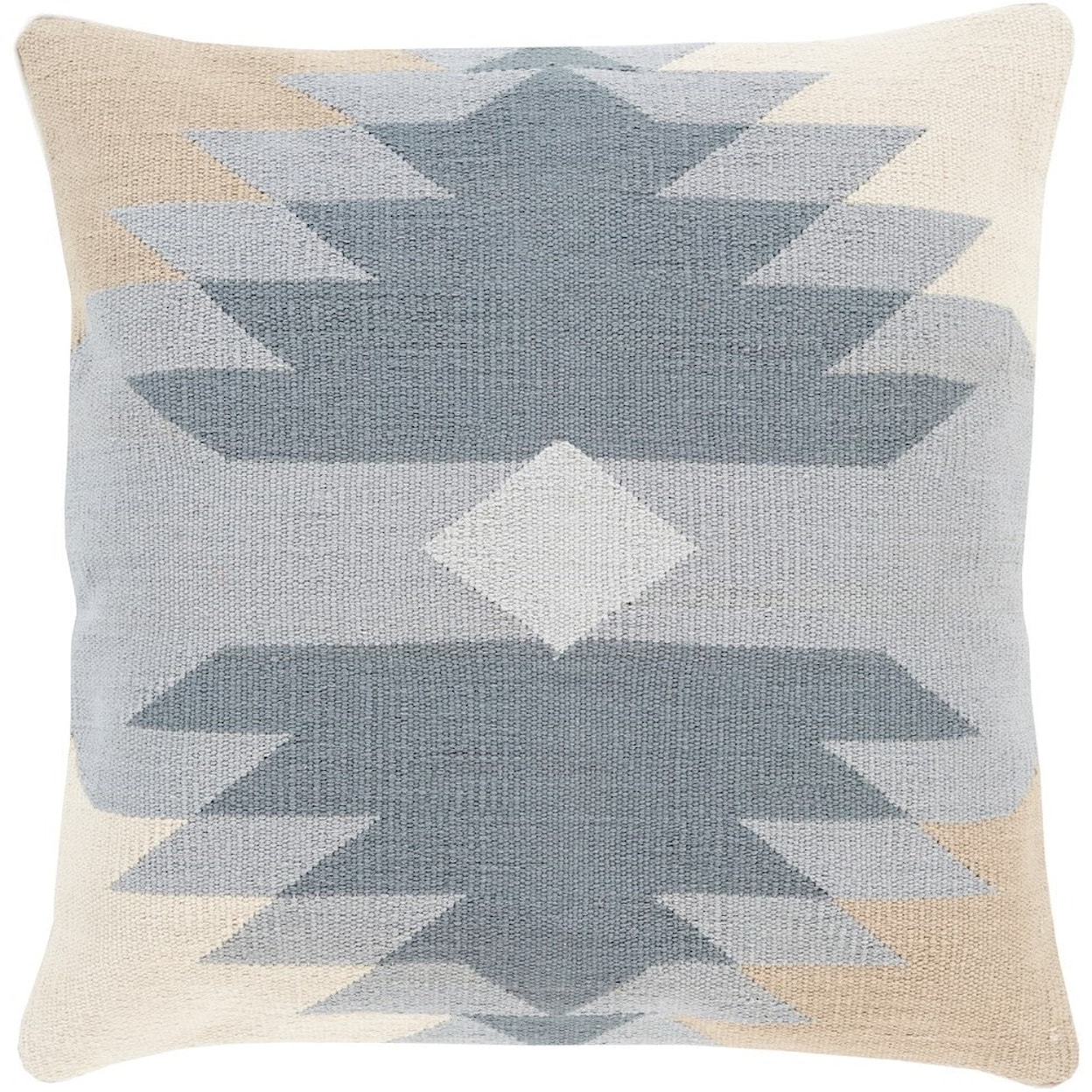 Surya Cotton Kilim 22 x 22 x 5 Down Throw Pillow