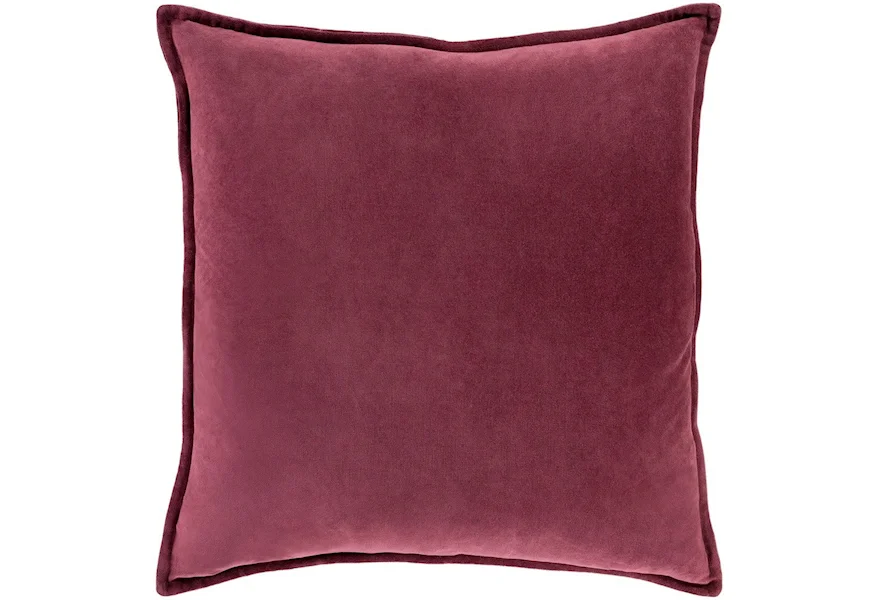 Cotton Velvet 20 x 20 x 4 Down Throw Pillow by Ruby-Gordon Accents at Ruby Gordon Home