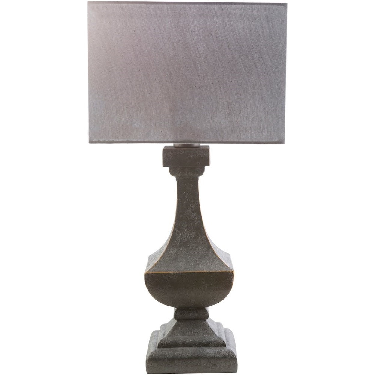 Surya Davis Antique Pewter Modern Table Lamp