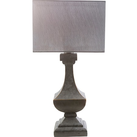 Antique Pewter Modern Table Lamp