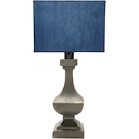 Antique Pewter Modern Table Lamp