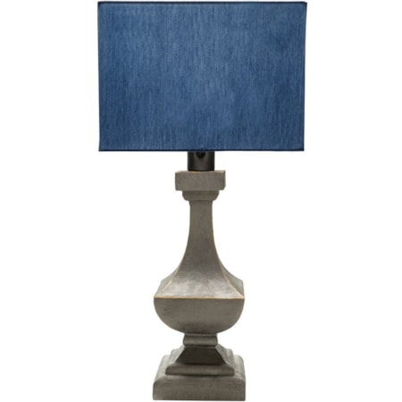 Antique Pewter Modern Table Lamp