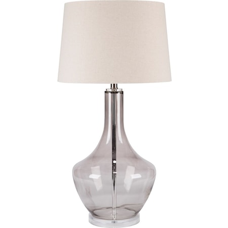 Transparent Smoke Coastal Table Lamp