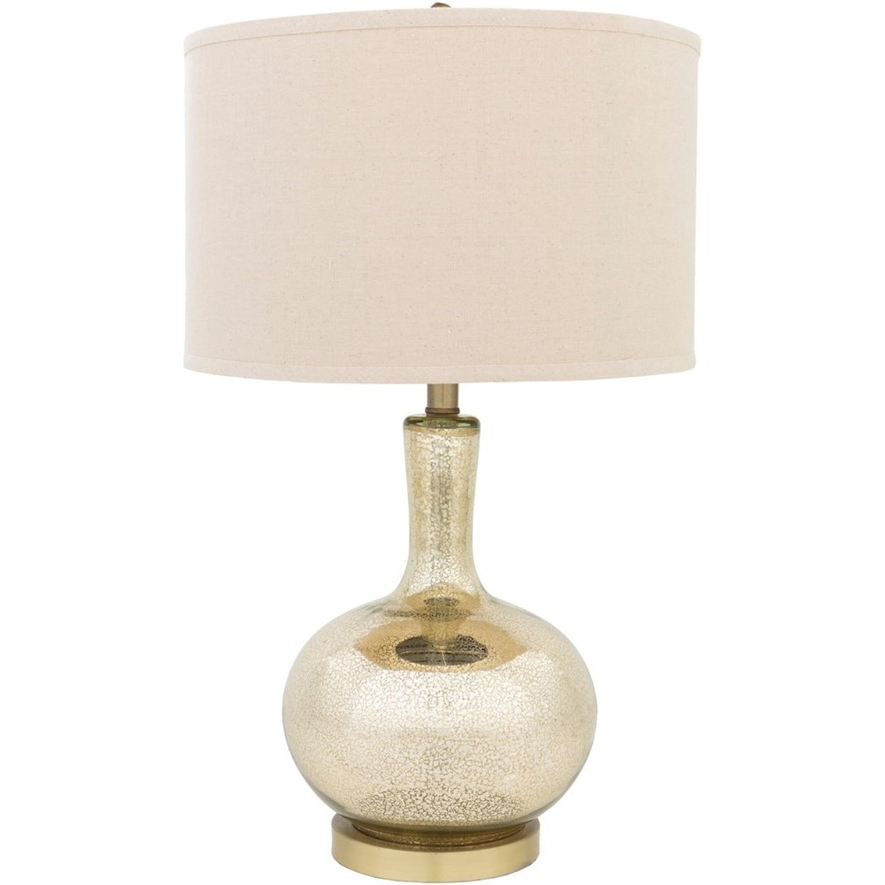 Surya Emma Goldtone Mercury Speckle Glam Table Lamp