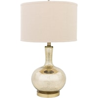Goldtone Mercury Speckle Glam Table Lamp