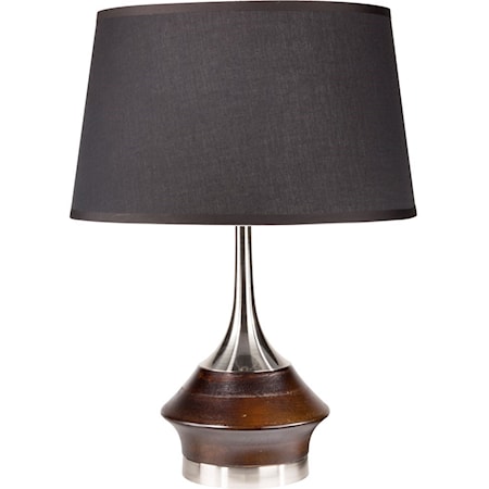 Brushed Nickle Contemporary Table Lamp